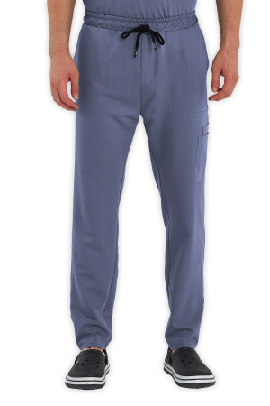 LAME Uniform Erkek Scrubs Pantolon Kargo Cepli – Açık Gri
