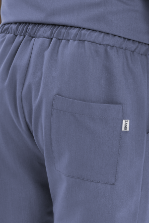 LAME Uniform Erkek Scrubs Pantolon Kargo Cepli – Açık Gri