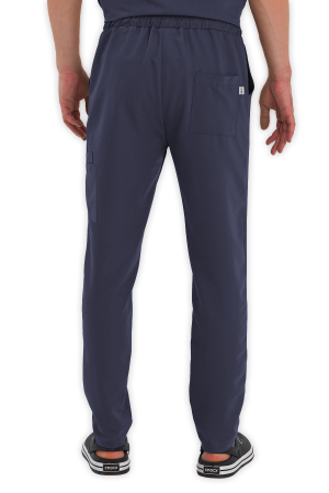 LAME Uniform Erkek Scrubs Pantolon Kargo Cepli – Antrasit