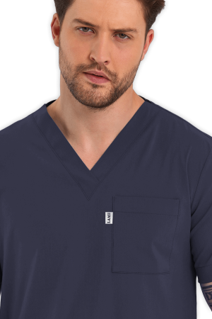 LAME Uniform Erkek Scrubs Üst – Antrasit