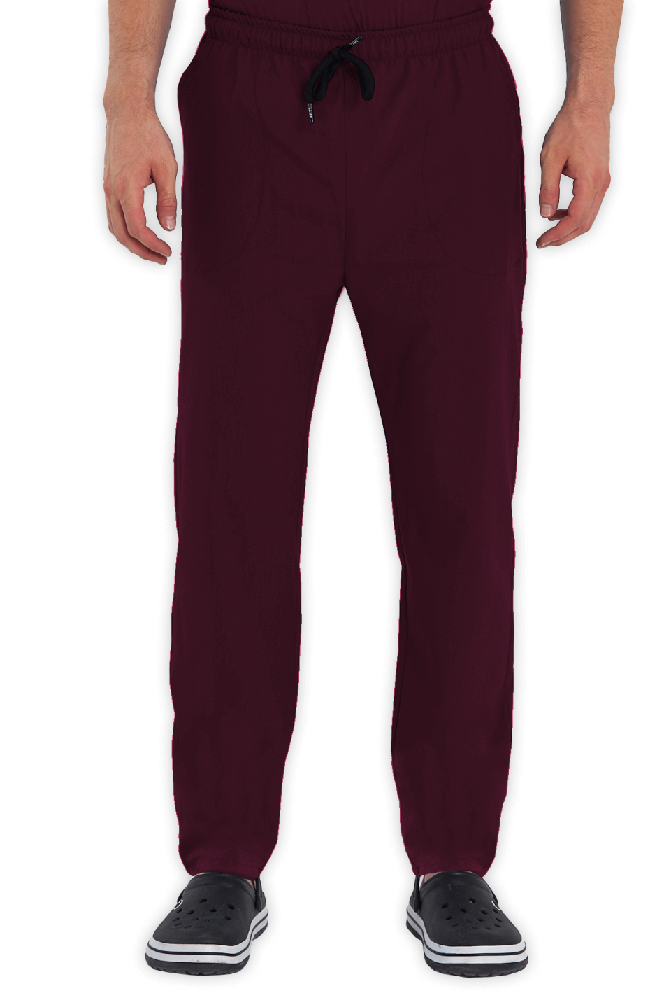 LAME Uniform Erkek Scrubs Pantolon – Bordo