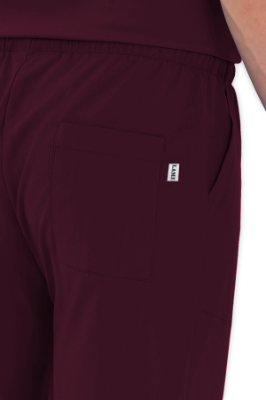 LAME Uniform Erkek Scrubs Pantolon – Bordo