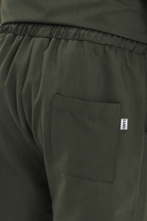 LAME Uniform Erkek Scrubs Pantolon Kargo Cepli – Haki