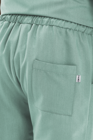 LAME Uniform Erkek Scrubs Pantolon Kargo Cepli – Mint Yeşili