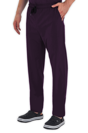 LAME Uniform Erkek Scrubs Pantolon – Mürdüm