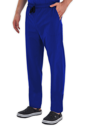 LAME Uniform Erkek Scrubs Pantolon – Saks Mavisi