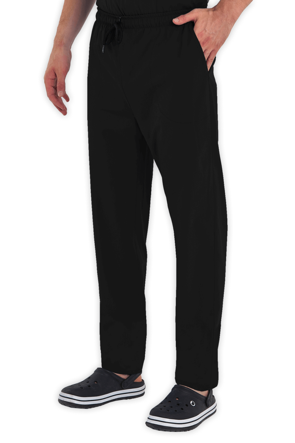 LAME Uniform Erkek Scrubs Pantolon – Siyah