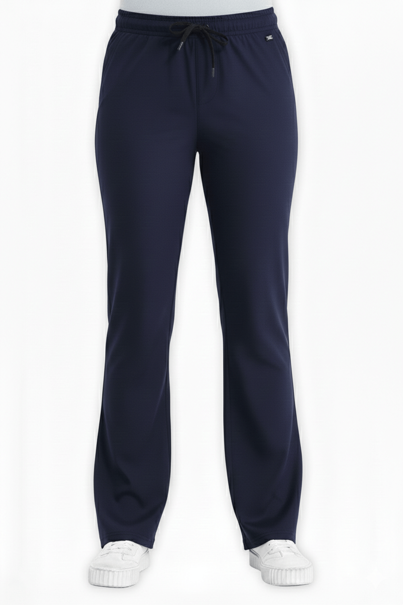 LAME Uniform Kadın Scrubs Pantolon İspanyol Paça – Lacivert