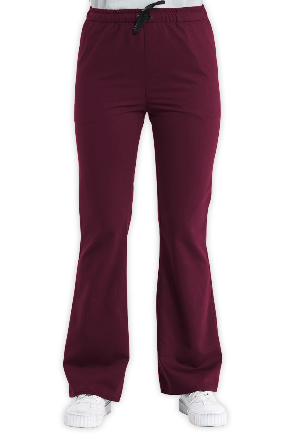 LAME Uniform Kadın Scrubs Pantolon İspanyol Paça – Bordo
