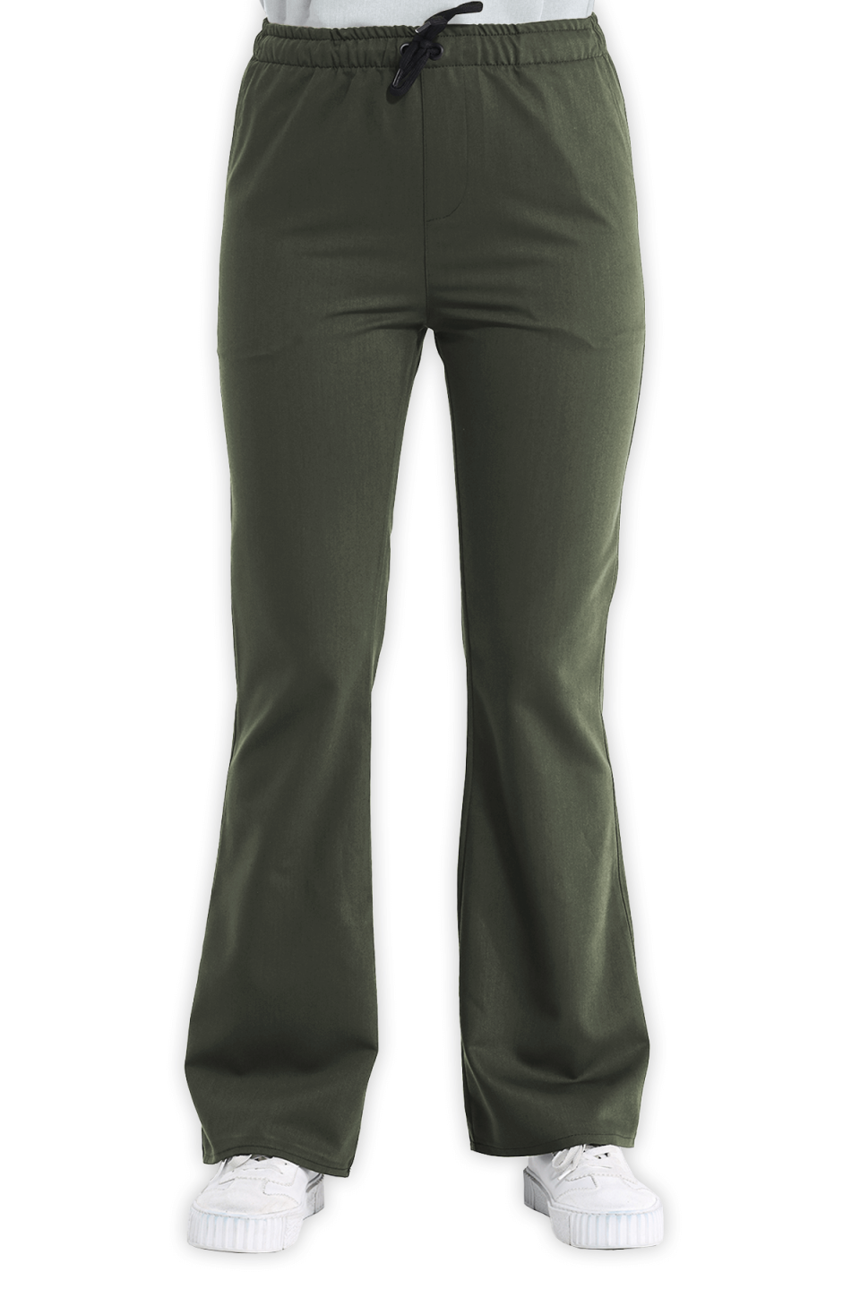 LAME Uniform Kadın Scrubs Pantolon İspanyol Paça – Haki