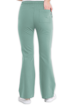 LAME Uniform Kadın Scrubs Pantolon İspanyol Paça – Mint Yeşili