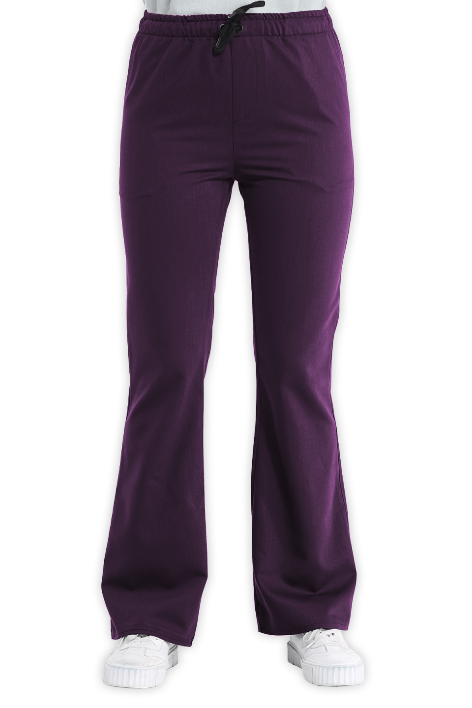 LAME Uniform Kadın Scrubs Pantolon İspanyol Paça – Mürdüm