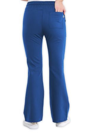 LAME Uniform Kadın Scrubs Pantolon İspanyol Paça – Petrol Mavisi