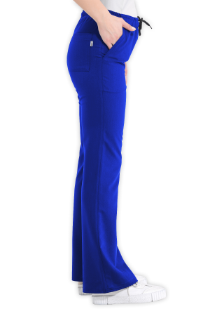LAME Uniform Kadın Scrubs Pantolon İspanyol Paça – Saks Mavisi