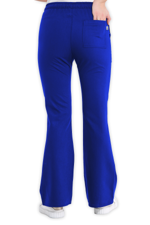 LAME Uniform Kadın Scrubs Pantolon İspanyol Paça – Saks Mavisi