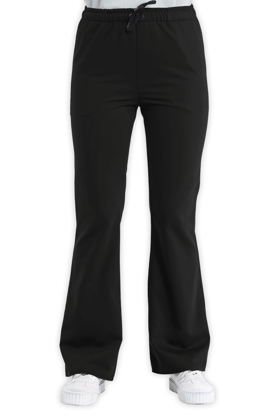 LAME Uniform Kadın Scrubs Pantolon İspanyol Paça – Siyah