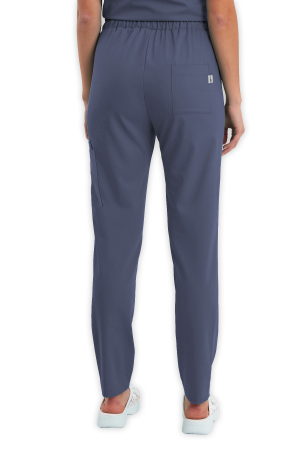 LAME Uniform Kadın Scrubs Pantolon Kargo Cepli – Açık Gri