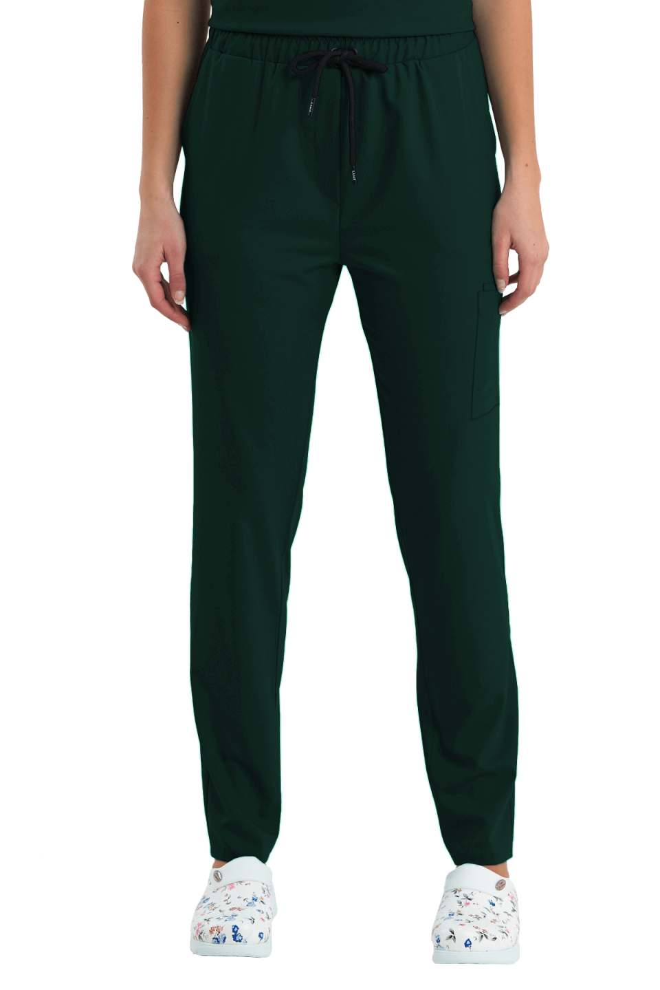 LAME Uniform Kadın Scrubs Pantolon Kargo Cepli – Avcı Yeşili