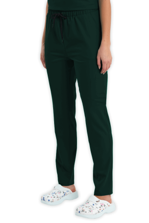 LAME Uniform Kadın Scrubs Pantolon Kargo Cepli – Avcı Yeşili