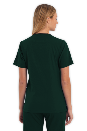 LAME Uniform Kadın Scrubs Üst – Avcı Yeşili