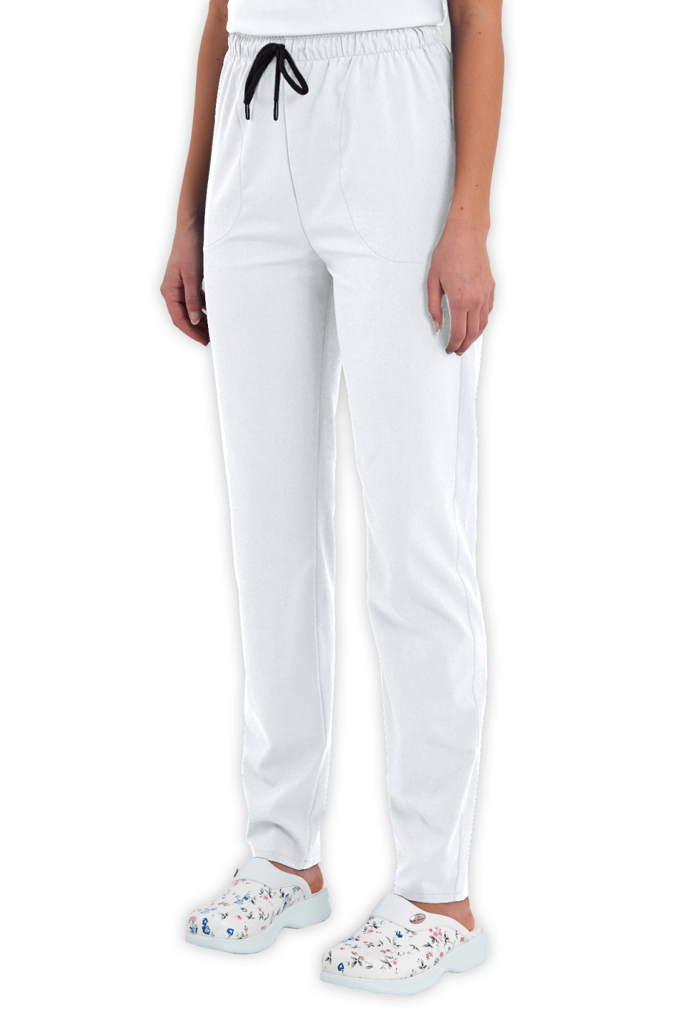 LAME Uniform Kadın Scrubs Pantolon – Beyaz