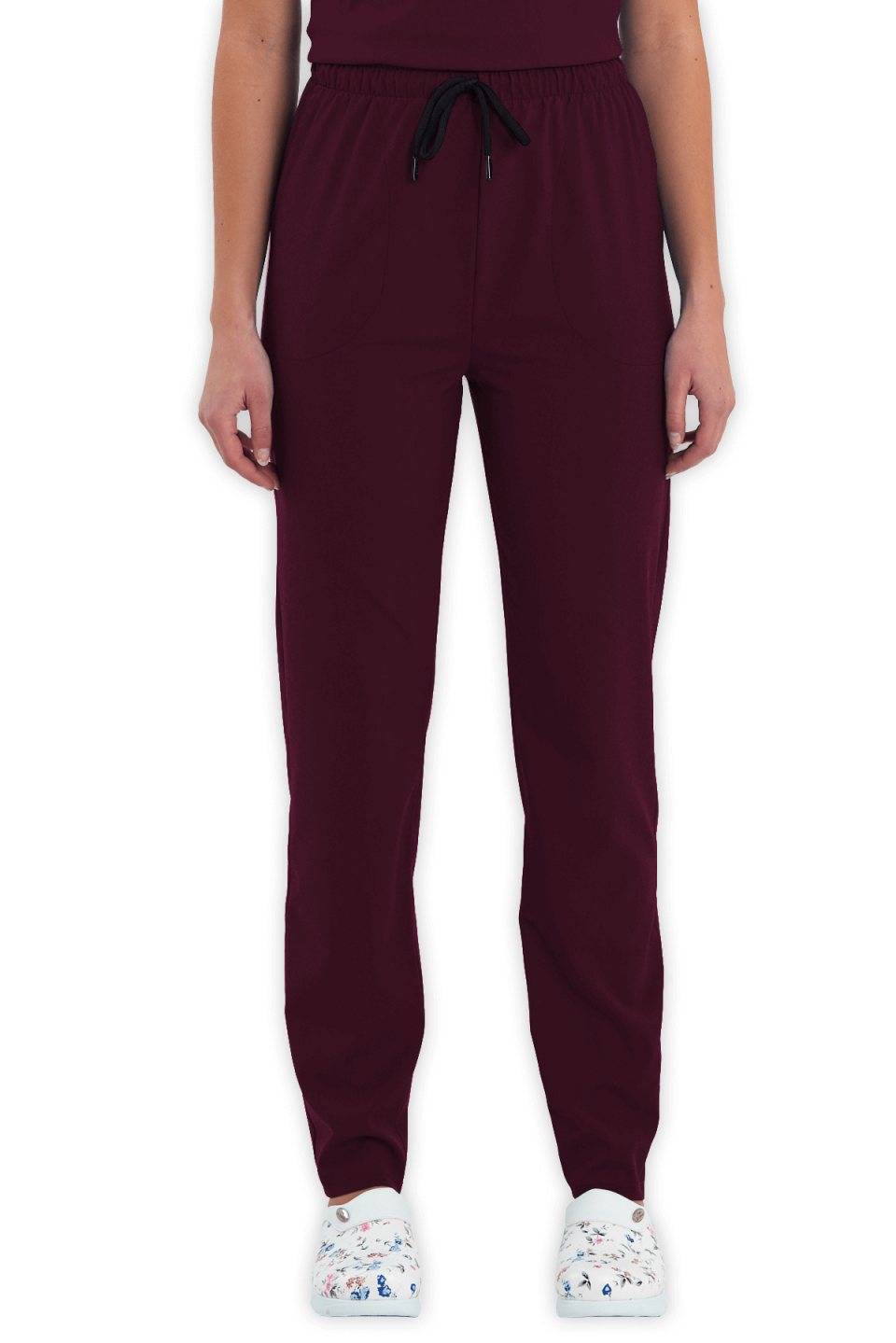 LAME Uniform Kadın Scrubs Pantolon – Bordo