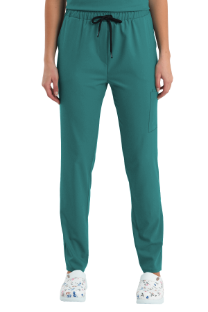 LAME Uniform Kadın Scrubs Pantolon Kargo Cepli – Cerrahi Yeşil