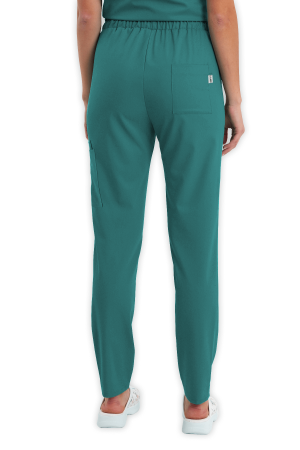 LAME Uniform Kadın Scrubs Pantolon Kargo Cepli – Cerrahi Yeşil
