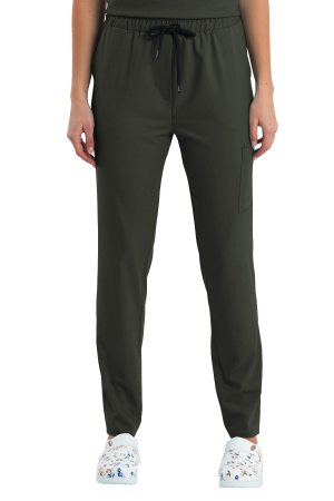 LAME Uniform Kadın Scrubs Pantolon Kargo Cepli – Haki