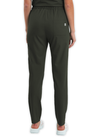 LAME Uniform Kadın Scrubs Pantolon Kargo Cepli – Haki