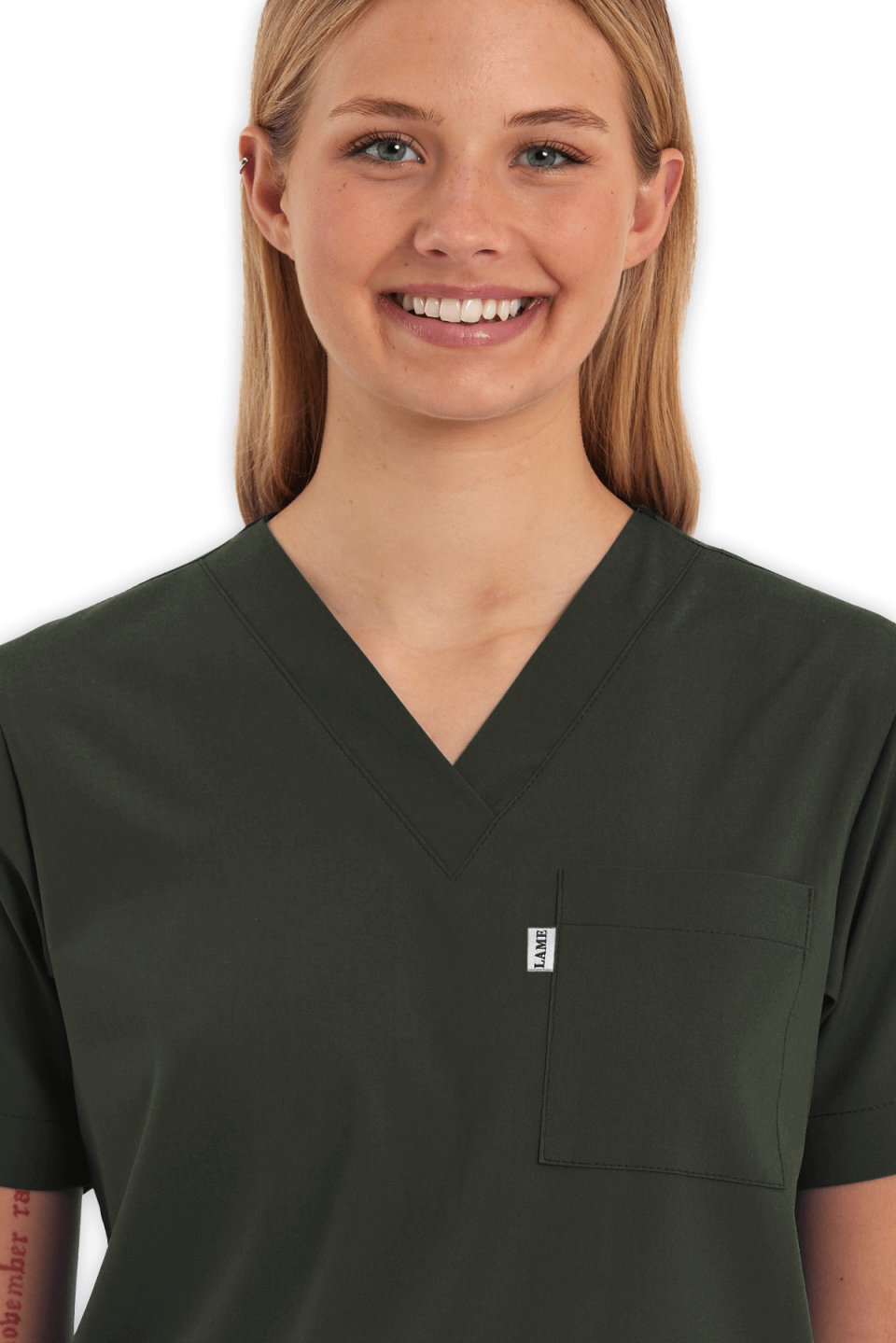 LAME Uniform Kadın Scrubs Üst – Haki