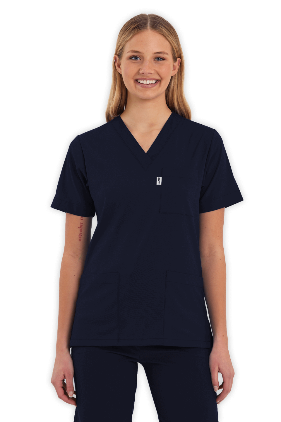 LAME Uniform Kadın Scrubs Takım – Lacivert