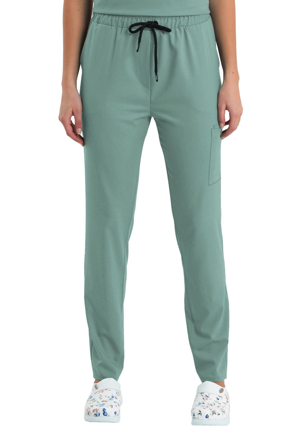 LAME Uniform Kadın Scrubs Pantolon Kargo Cepli – Mint Yeşili