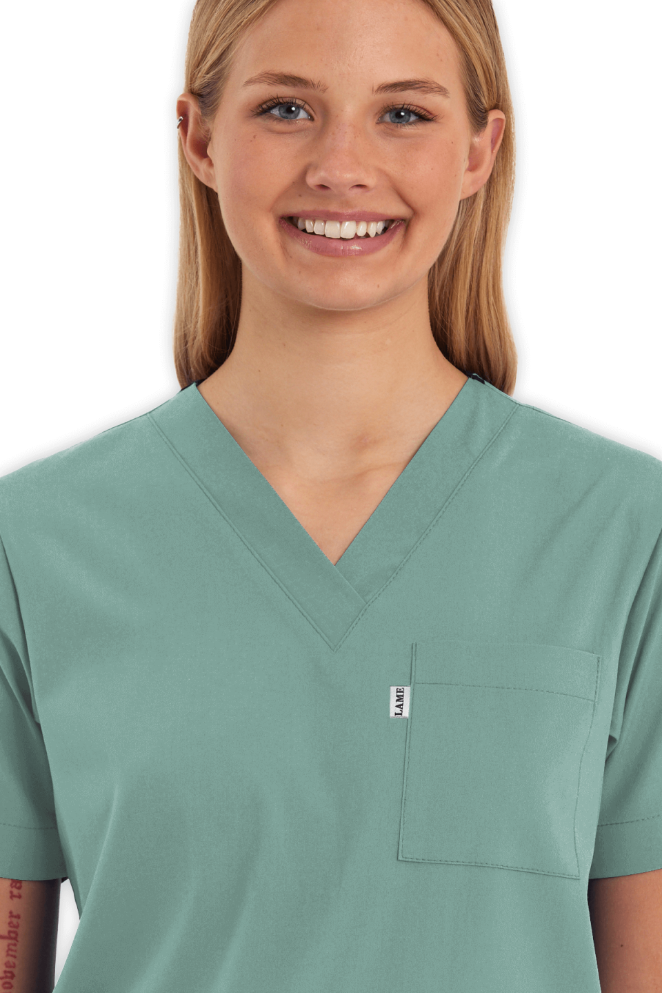 LAME Uniform Kadın Scrubs Üst – Mint Yeşili