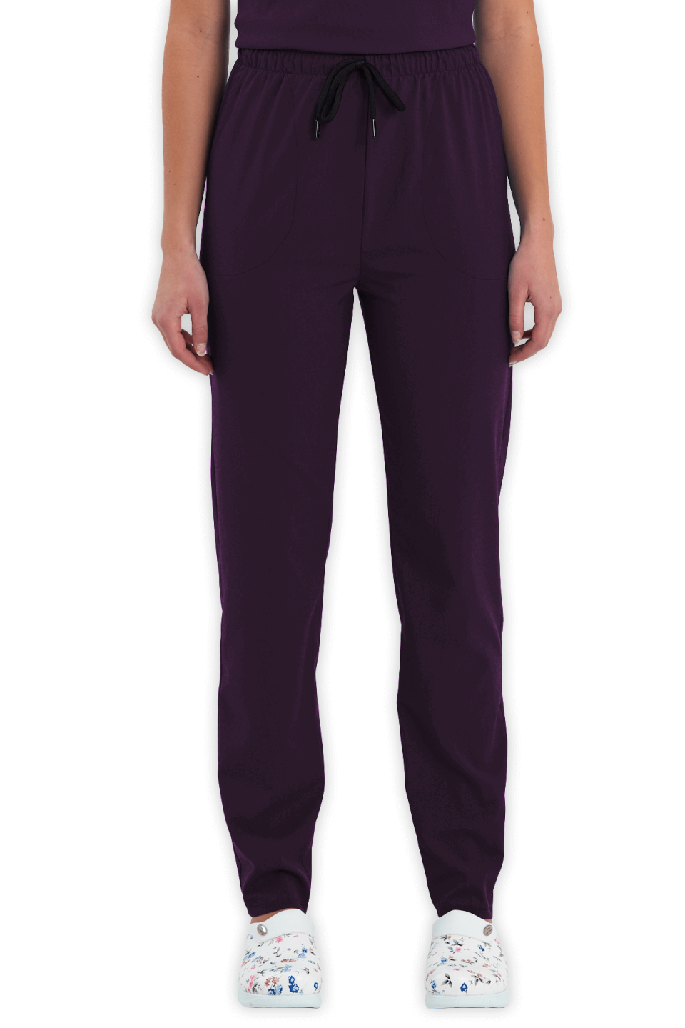 LAME Uniform Kadın Scrubs Pantolon – Mürdüm