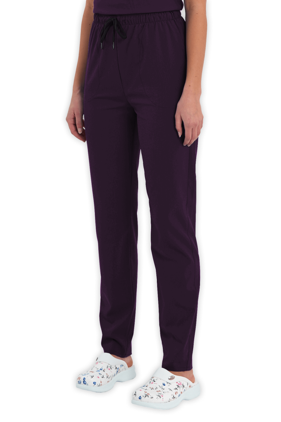 LAME Uniform Kadın Scrubs Pantolon – Mürdüm