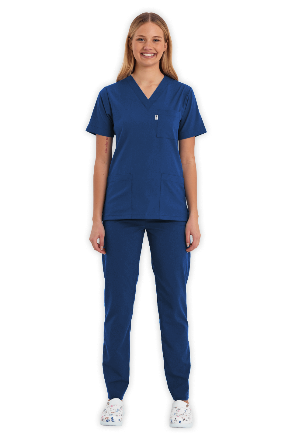 LAME Uniform Kadın Scrubs Takım – Petrol Mavisi
