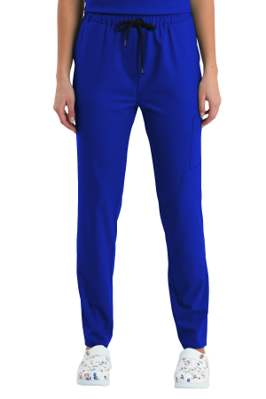 LAME Uniform Kadın Scrubs Pantolon Kargo Cepli – Saks Mavisi
