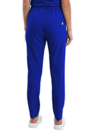 LAME Uniform Kadın Scrubs Pantolon Kargo Cepli – Saks Mavisi