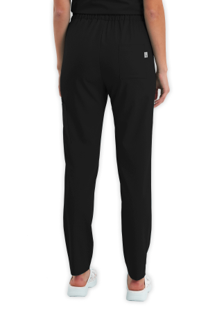 LAME Uniform Kadın Scrubs Pantolon Kargo Cepli – Siyah