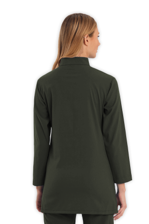 LAME Uniform Tesettür Scrubs Üst – Haki