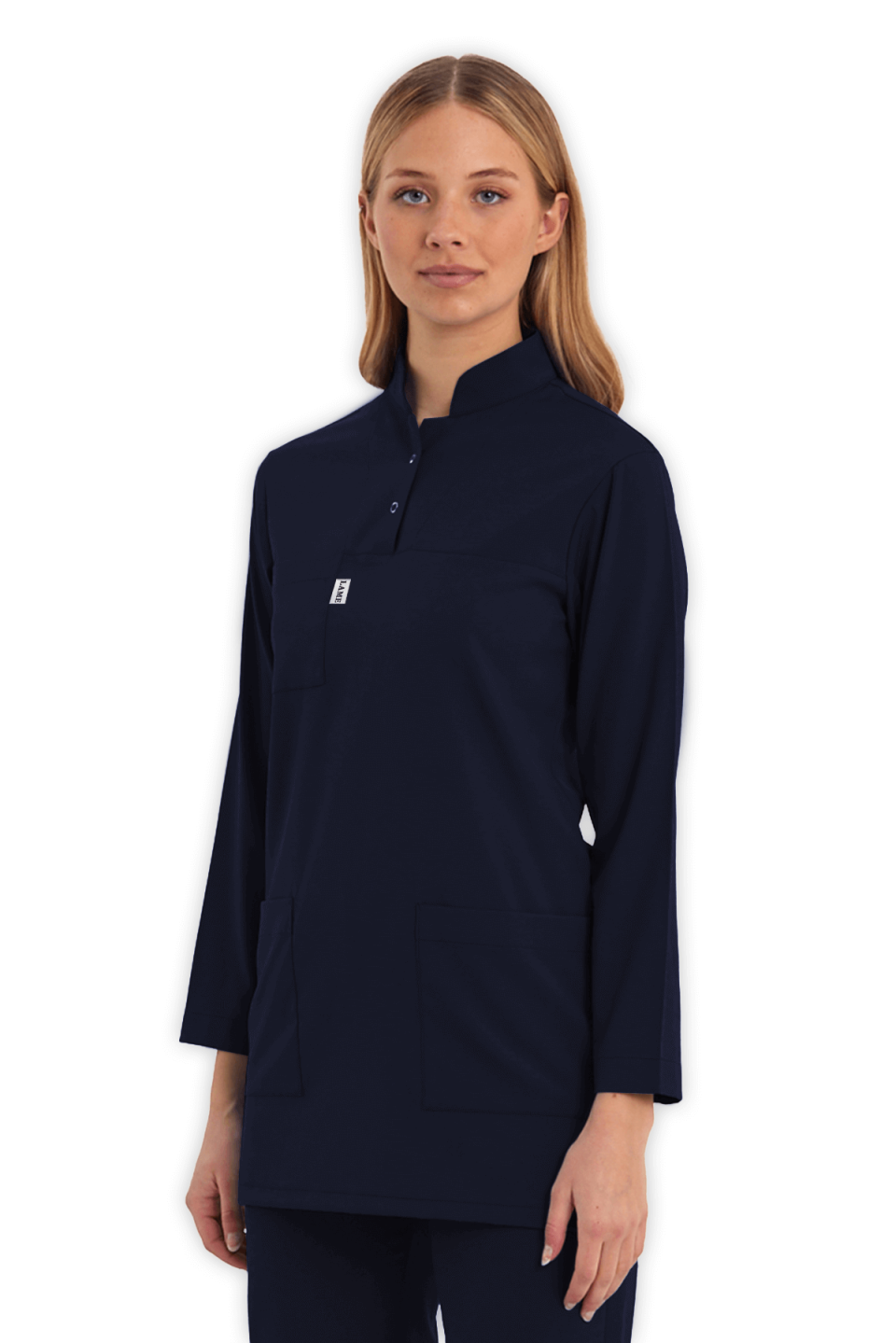 LAME Uniform Tesettür Scrubs Üst – Lacivert