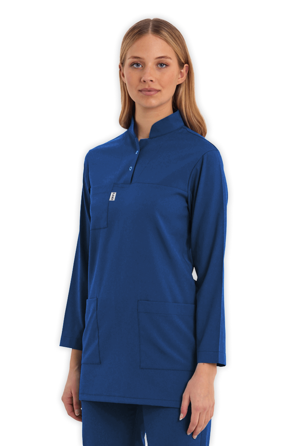 LAME Uniform Tesettür Scrubs Üst – Petrol Mavisi