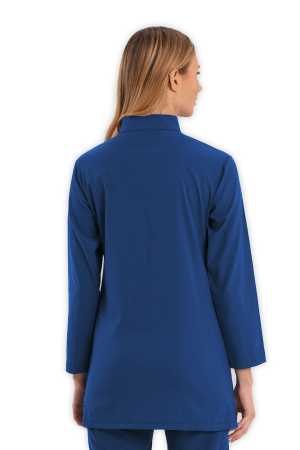 LAME Uniform Tesettür Scrubs Üst – Petrol Mavisi