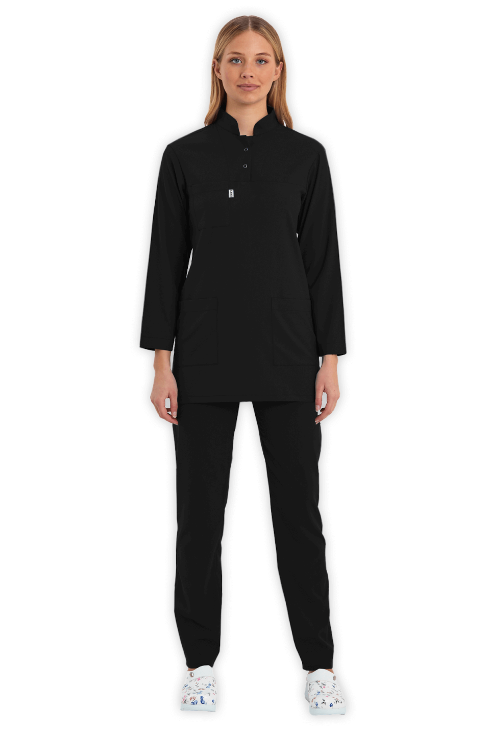 LAME Uniform Tesettür Scrubs Takım – Siyah