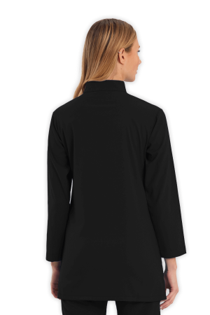 LAME Uniform Tesettür Scrubs Üst – Siyah