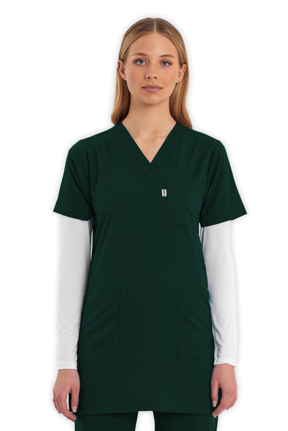 LAME Uniform Tunik Scrubs Takım – Avcı Yeşili