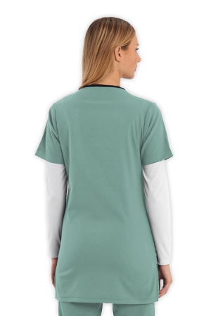LAME Uniform Tunik Scrubs Üst – Mint Yeşili