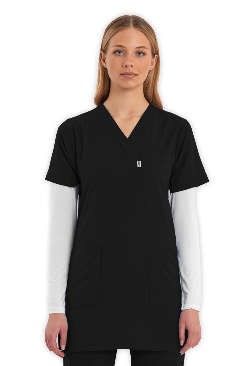 LAME Uniform Tunik Scrubs Takım – Siyah